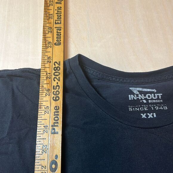 In N Out Burger 70th Anniversary Shirt Mens XXL ‎ Graphic Promo Tee Black - Picture 2 of 7